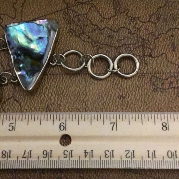 Necklace and bracelet set abalone shell from estate sale in New Orleans - Picture 6 of 6